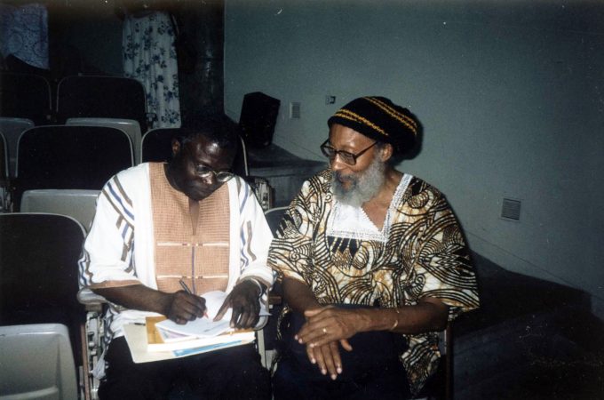 Photo Of Niyi Osundare And Kamau Braithwaite By Robert Sandiford